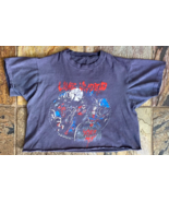 Vtg 1985 SLAYER Tour T Shirt-Live Undead-Black-Single Stitch Graphic Tee-L - $512.02 CAD