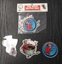 TOO MUCH COFFEE MAN MAGNET SET #1 (Graphitti 1997) Shannon Wheeler 3 mag... - $218.11 MXN