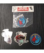 TOO MUCH COFFEE MAN MAGNET SET #1 (Graphitti 1997) Shannon Wheeler 3 mag... - $218.11 MXN