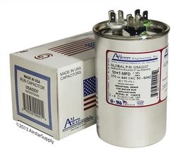 50 + 5 uf/Mfd Round Dual Universal Capacitor  AmRad USA2237 - Used for 370 or 4 - £31.28 GBP