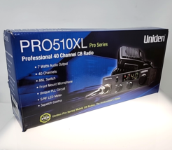 UNIDEN PRO510XL PRO SERIES 40-CHANNEL CB RADIO COMPACT DESIGN - BLACK - $59.36