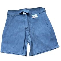  VTG 40s Deadstock Blue Button Fly Shorts Sanforized Sz 10 American Pick... - $94.99
