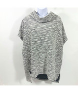 Chaus New York Grey White Black w/Metallic Thread Sweater Women&#39;s Size XXL - $17.64 CAD