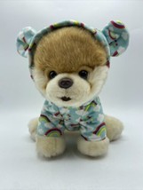 GUND Boo The Worlds Cutest Dog Plush Rainbow Hoodie 8&quot; Pomeranian Stuffe... - $9.50