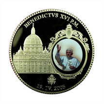 Vatican Medal Pope Benedict XVI 70mm Gold Plated 109g CoA 01611 - £31.83 GBP