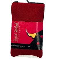 Todd Welsh Hosiery Footless Burgundy Tights Size M/L New - £3.53 GBP