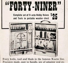 1949 X-acto Knives Forty Niner Set Advertisement Craft Hobby Supplies E8Q - $19.99