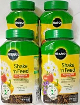 Lot of 4 Miracle-Gro Shake N Feed All Purpose Plant Food 1 lb Each  - £31.34 GBP