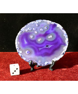 4&quot; Purple AGATE &amp; QUARTZ Geode Crystal Coasters * Choose Exact One!  FRE... - £7.98 GBP