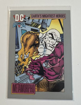 DC Comic Card 1992 Series I Earth&#39;s Mightiest Heroes  Metamorpho  #62 - £1.57 GBP