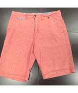 Modern Amusement Shorts Coral Red Casual Walk Shorts Mens Size 34 Iconix - $35.54 CAD