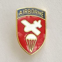 US Army WWII Airborne Command Paratrooper Parachute Infantry Enamel Pin 1in - £7.12 GBP