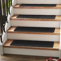 Machine Washable Carpet Stair Treads 15-Pack - 9" x 36" Non-Slip Safety ... - $116.77