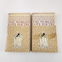 The World&#39;s Love Poetry Michael Rheta Martin (Bantam Books, 1960) Lot of 2 Books - £19.02 GBP