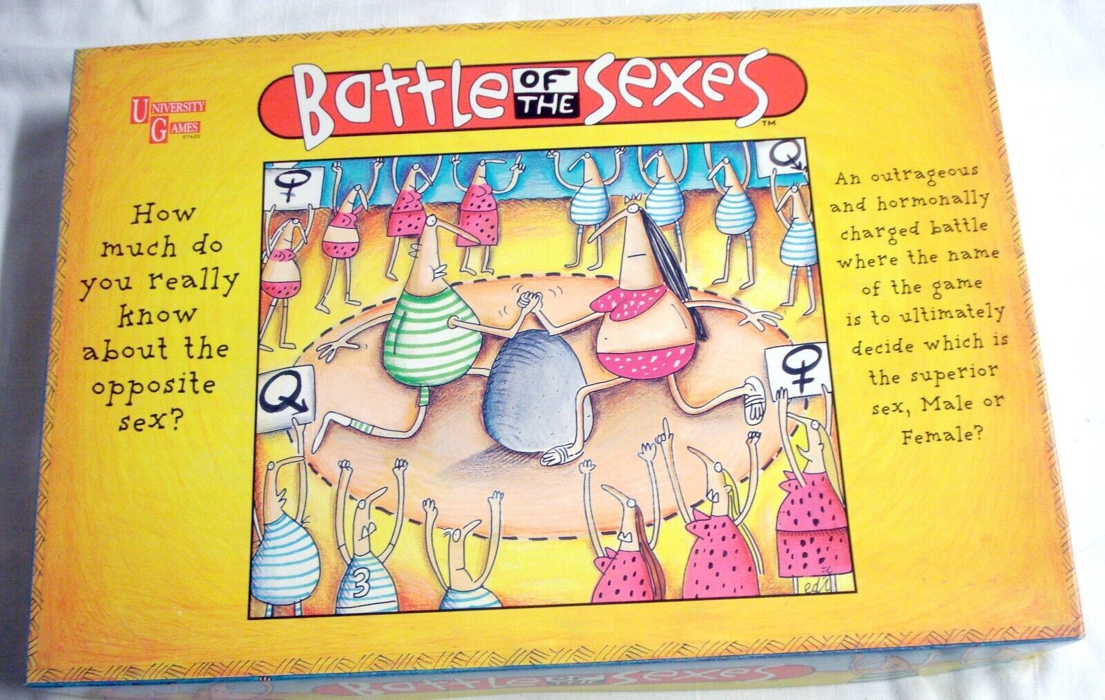 Primary image for Battle of The Sexes Game Complete University Games 1997 Board Game