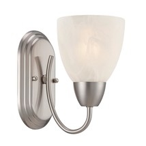 Designers Fountain 15005-1B-35 Torino Wall Sconce, Brushed Nickel,Silver... - $37.99