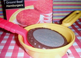 Vintage Fisher Price Fun with Food Magic Hamburger Box Pan RARE Play Foo... - £14.85 GBP