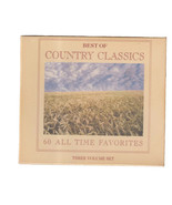 Best of Country Classics 60 All Time Favorites 1996 3 CD Set New - £13.25 GBP