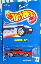 Hot Wheels Early-Mid 1990s Release #33 Camaro Z28 Red w/ UHs Unpainted Base - £10.95 GBP