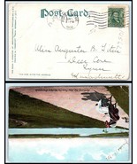 1906 US POSTAL HISTORY Postcard - Portland, Maine to Lynn, Massachusetts C6 - $2.96