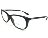 Ray-Ban Eyeglasses Frames RB7024 5204 LITEFORCE Matte Black Round 54-16-145 - $65.29