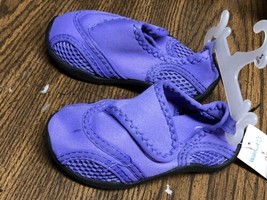 Childrens Size Small 5/6 Purple Unisex Slip On Water Shoes New W/Tags - £5.08 GBP