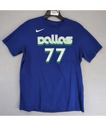 The Nike Tee NBA Dallas Mavericks Men&#39;s L Blue T-Shirt Luka Doncic #77 S... - $367.50 MXN