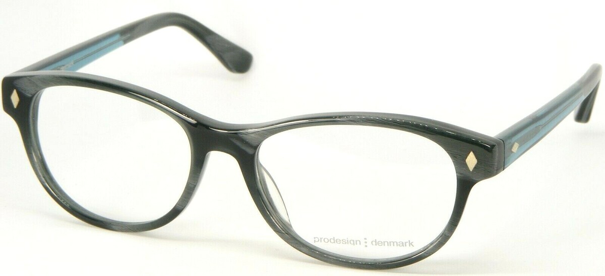 Neu Prodesign denmark 1744 9334 Semi Dunkel Petrol/Grau Brille 52-16-140mm - $100.95