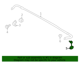 NEW OEM Subaru 2020-2025 Outback Rear Right Stabilizer Bar Link 20470AN01A - $39.00