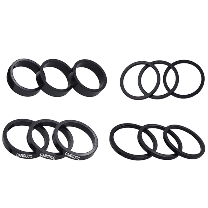 12Pcs  Headset Spacer Aluminium Alloy Bike Stem Headset Spacers Fork Washer Fit  - £94.70 GBP