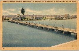 Postcard Harvard Bridge &amp; MIT Boston Massachusetts Posted 1943 - £9.32 GBP