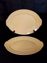 LuRay Pastels Pastel TST Taylor Smith Taylor yellow Oval Platter 12&quot; inch plates - £27.96 GBP
