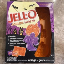 JELL-O Jigglers Halloween Mold Tray Rare Orange 5 Shape Forms 6 Total W Box - £12.05 GBP