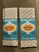 Vintage Rick Rack Wright&#39;s Trim Gold Trim - £8.64 GBP