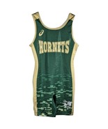 Hornets Wrestling Singlet Womens Size M Medium Green Asics - $68.34 CAD