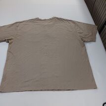 Carhartt K84DES 3-Button Men's 2XL Brown Cotton Henley Shirt Short Sleeve Pocket image 2