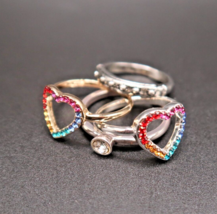 Costume Jewelry Ring Mixed Lot #5 US Sizes 6.5, 7.5, 9 - £13.00 GBP