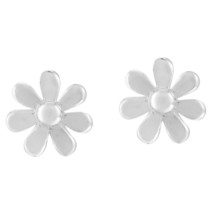 Adorable Blooming Little Daisy Flowers Sterling Silver Stud Earrings - $15.93