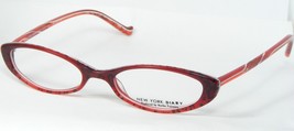 NEW YORK DIARY NF-50130 3 Rouge Unique Lunettes Monture 48-17-144mm Japon - £49.94 GBP