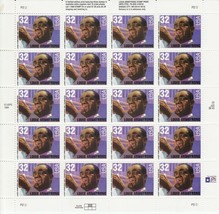 Louis Armstrong Stamp Sheet -- Usa #2982 32 CENT,1995 Music - £15.04 GBP