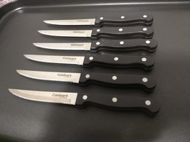 Cuisinart C77TR-6PSK Triple Rivet Collection 6-Piece Steak Knife Set, Black - $37.00