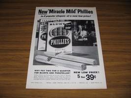 1959 Print Ad Phillies Miracle Mild Blunt &amp; Panatella Cigars Men Smoking - £8.51 GBP