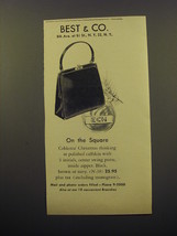 1959 Best &amp; Co. Coblentz Purse Ad - On the square - £14.85 GBP