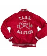 Torrance Baseball Jacket TABB Vintage 80&#39;s Youth Red Windbreaker Large 1... - $256.82 MXN