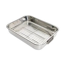 Kitchen Craft Stainless Steel 43cm Roasting Pan with Removable Rack  - $71.00
