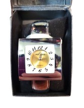 Hot Kiss Women’s Silver Tone Square Watch In Box Never Worn - £9.39 GBP