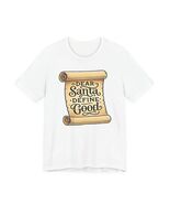 Dear Santa Define Good Scroll Christmas Tee | Funny Holiday Letter T-Shirt - $40.69 CAD