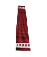 Kay Dee Camp Christmas Red Black Plaid Table Runner 13x72 inches - £19.54 GBP