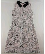Karl Lagerfeld Paris Pink Floral Lace Dress Sz 4 Sleeveless Beaded Colla... - $36.82