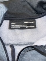 Under Armour Storm Sweatshirt Mens Small Loose Fit Coldgear 1/4 Zip Logo Gray - £12.68 GBP
